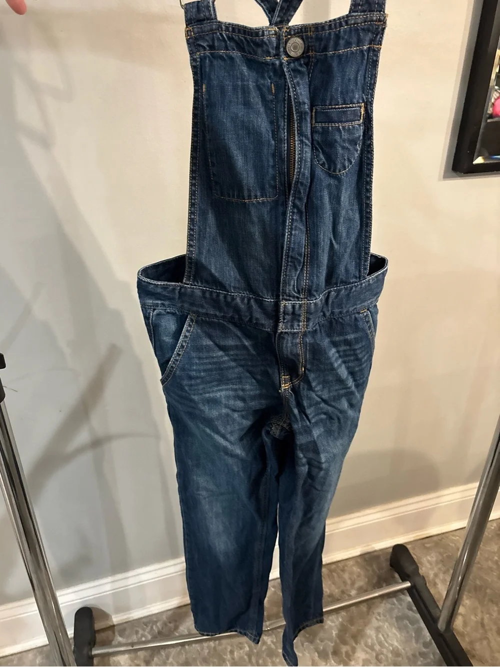 GAP Dark Blue Denim Kids Overalls size medium (8-10)
